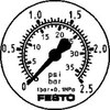 Flanschmanometer FMA-50-2,5-1/4-EN 159598